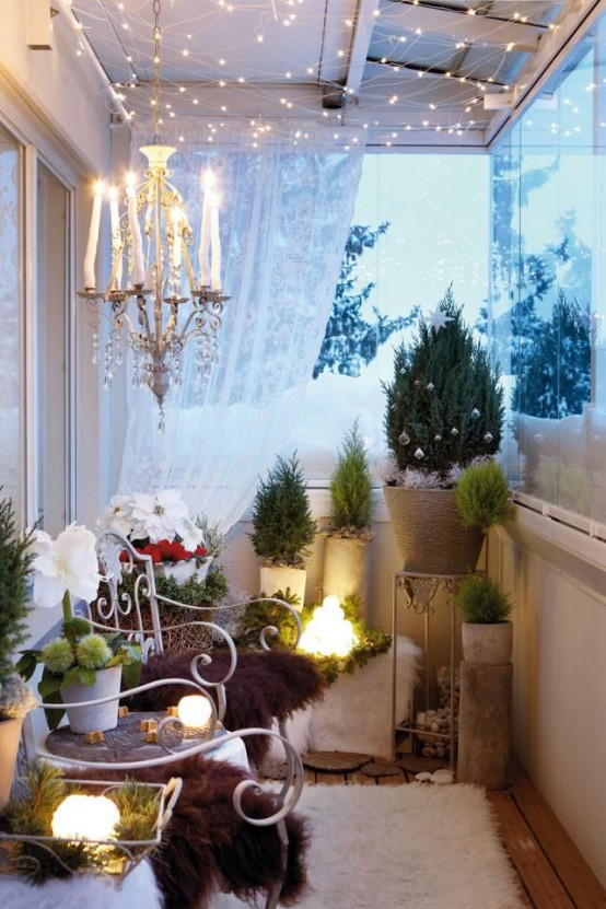 Décorer le balcon pour Noel! 20 idées pour vous inspirer...