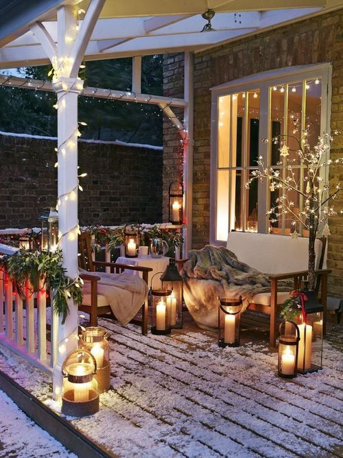 Décorer le balcon pour Noel! 20 idées pour vous inspirer