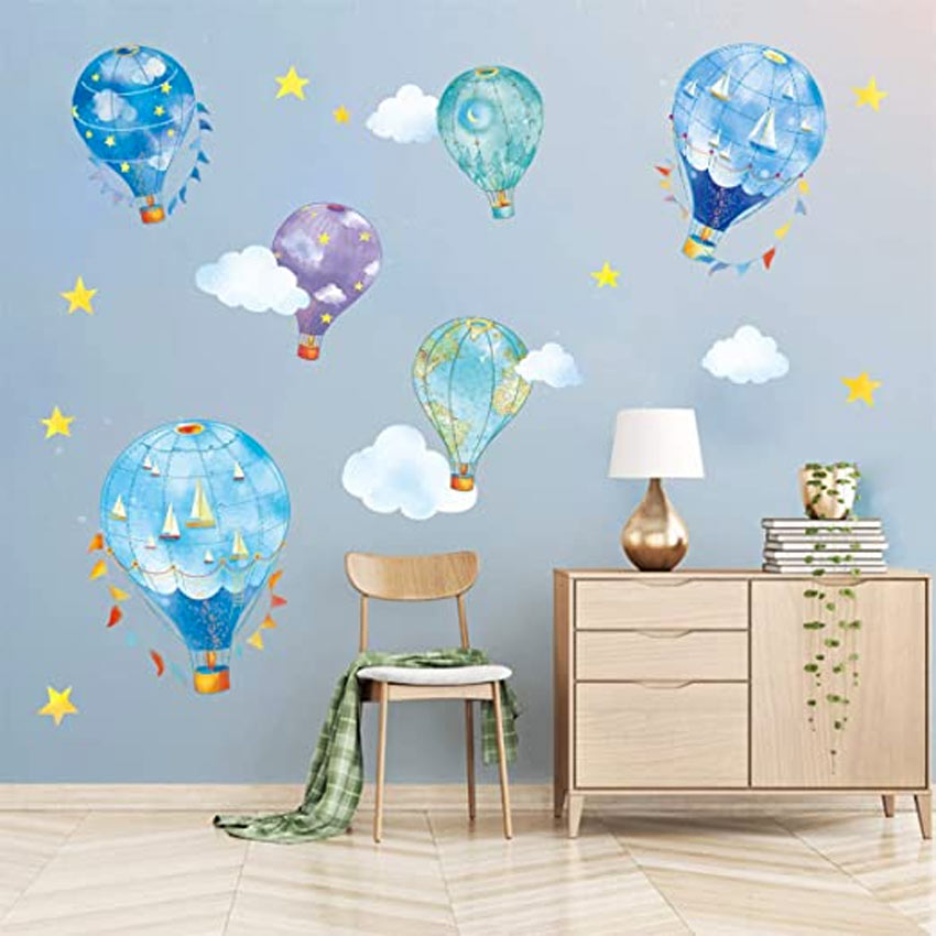 Stickers étoiles colorées pour enfants pour murs et meubles par Décorécébo